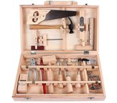 Juego de herramientas para niños Carpintero Caja de herramientas de mantenimiento Herramientas reales Desmontaje y montaje Caja multifuncional de m...