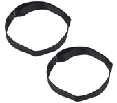 2x Womens Punk Stretchy Leg Garter Gothic Leg Band Adjustable Leg negro