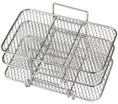 Estante de freidora para Ninja Dual Fryer 304 Acero inoxidable Estante deshidratador multicapa Estante de tostadas Freidora A plata