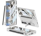 Unbrand Para estuche Samsung Galaxy Z Fold 6 con ranura para S Pen y protector de bisagra magnética, estuche todo incluido Z Fold 6 Kickstand con p...