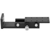 Eje Z Etapa de deslizamiento lineal manual Mesa deslizante de control de perilla de tipo de engranaje de alta precisión con escala de 90x40 mm