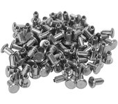 100PCS Clavos de neumático plateados universales resistentes al desgaste Neumático antideslizante Pinchos de nieve para carretilla elevadora ATV UTV