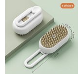 Steamy Cat Dog Brush 3 en 1 Cepillos eléctricos antisalpicaduras para gatos con spray de vapor Masaje de carga USB Peine de aseo para mascotas Pein...