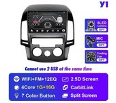 Redkid Radio de coche para Hyundai i30 2006-2011 Multimidia Stereo Android Autoradio GPS Navigation Player Carplay Audio Receiver Y1 1G 16G MT