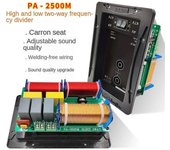 Altavoz de 2 vías de 800w Divisor de frecuencia de audio Graves agudos Filtros cruzados de 2 unidades DIY Hifi Home Theat