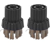 H2o X5 Limpiador Cepillos Redondos H20 Mop de vapor Accesorios compatibles 2pcs Cabezal de cepillo de latón Piezas compatibles Limpiadores a vapor ...