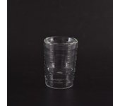 Taza de vidrio de doble pared soplado a mano Taza de café Nespresso y tazas de vidrio térmico 150ml