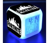 Reloj despertador nocturno Fortress Fortnite Juego de disparos competitivo Reloj despertador LED de estado de ánimo colorido - XSS