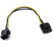 10 Pcs Molex To Pci-e Power Adapter Ide 4pin 4 Pin hembra a 6 pin hembra 6pin tarjeta de video gráfica