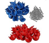 20pcs Cuerda de escalada Red 12mm Conector de plástico Hebilla de red Accesorios de escalada para columpio al aire libre Cl