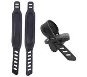 1 par de nuevas correas de pedal para bicicletas estáticas Correa de estribo Accesorios para equipos de fitness-Good Negro