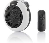Calentador de ventilador eléctrico montado en la pared - Calefacción de enchufe de pared con termostato y temporizador - Calefacción de enchufe Wi