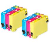 2 Juego de 3 cartuchos de tinta para reemplazar Epson T2996 (Serie XXL) Compatible C/M/Y/no OEM de Go Inks (6 tintas) Cian/magenta/amarillo