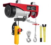 Succebuy Polipasto eléctrico, cabrestante eléctrico de 880 libras y 230 V con control remoto con cable de 14 pies, altura de elevación de un solo c...