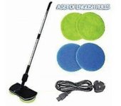 2 In1 Eléctrico Recargable Limpiador de Pisos Inalámbrico Fregador Pulidor Juego de Fregona Sólo 4Pads