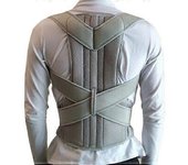 43 cm * 2 piezas de barra de aleación corrector de postura Escoliosis Espalda corsé Corsé de columna vertebral Soporte de terapia de hombros Cintur...