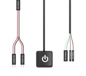 Interruptor de control de alimentación de PC externo, diseño de interruptor azul mecánico para mejorar la usabilidad en entornos de juegos y oficin...
