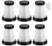 6 filtros HEPA para la aspiradora K12 / K12 Pro / K13 y la aspiradora de mano Genius Invictus .0 / 2.0 Como se muestra