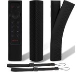 Funda protectora remota de 2 piezas compatible con NVIDIA Shield TV Pro/4K HDR, cubierta de silicona antideslizante a prueba de golpes para NVIDIA ...