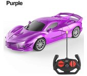 1:18 4 canales RC coche con luz led 2.4G radio coches de control remoto coche deportivo coche de alta velocidad drift niños juguetes para niños reg...
