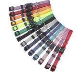 unbrand 14 Pcs Soft Nylon Puppy Whelping Id Collars - Collares de arena de ruptura ajustables Bandas de identificación de perros bebés Criadores co...