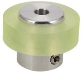 mickcara Rueda de codificador industrial de poliuretano de aluminio 6X 100 mm Rueda de medición para codificador rotativo de medición