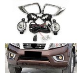 Adecuado para Navarra Conjunto de faros antiniebla Navara 15-19 Np300 Faros antiniebla delanteros de baja altura modificados Traje de faro antiniebla