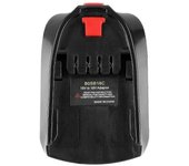 Adaptador convertidor Bosb18c uso compatible Bosch 18v Li-ion batería Bat618 Negro