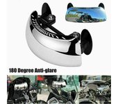 Parabrisas de motocicleta Espejo de punto ciego de 180+ grados Espejo retrovisor de gran angular