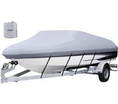 Vevor Cubierta impermeable para barcos, 20 \ '-22 \' Cubierta para bote remolcable, ancho de viga de hasta 106 \ " V Cubierta del casco Cubierta de...