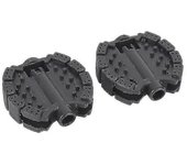 1 par de pedal de reemplazo para bicicleta infantil Triciclo bebé Pedal Bike Accesorios Negro