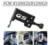 Para BMW R1200GS R 1200 1250 GS R1250GS R1250 GS Motocicleta Tablero Grabadora Soporte de cámara Soporte de CAM delantero Soporte Go Pro Portacuell...