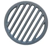 Rejilla redonda de hierro fundido para parrilla de chimenea de barbacoa Placa de carbón de alta temperatura Pieza de repuesto de la parrilla Acceso...