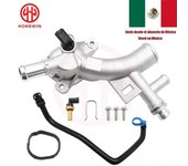 Carcasa del termostato de refrigerante de aluminio Salida de agua y manguera de entrada para Chevrolet Cruze Sonic Trax Buick Encore 14L 25193922 5...