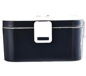 Horno de microondas portátil de gran capacidad para coche, camión, hogar/oficina, enchufe de la UE azul