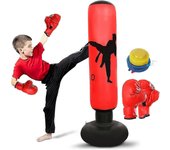 Saco de boxeo para niños. Saco de boxeo inflable. Set de práctica de boxeo para niños. Guanguan de rebote instantáneo