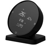Control remoto infrarrojo WiFi Tuya, visualización precisa de temperatura y humedad, adecuado para Alexa Negro