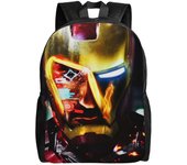 Mochila Iron Man, Mochila de viaje para computadora portátil, Bolsa de computadora escolar universitaria resistente al agua, duradera SYS1207