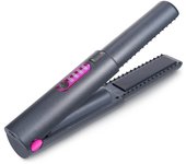 Plancha de alisar el cabello recargable inalámbrica portátil Rizador