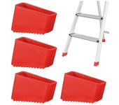 4 piezas de cubiertas de pies de escalera de tijera cubiertas versátiles de patas de escalera almohadillas de escalera antideslizantes almohadilla ...