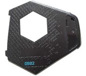 Cubierta inferior para ratón para juegos Logitech G502 con logotipo azul/blanco A