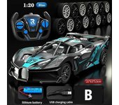 RC-Drift Coche de carreras de alta velocidad Control remoto Subir Buggy Camiones Vehículo Azul