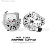 Star Wars Millennium Falcon Airpods Case 3d Silicone Anime Cartoon Funda protectora para auriculares apple For airpods pro