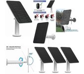 Asiv Carga del panel solar para Arlo Ultra / ultra 2 / pro 3 / pro 4 / pro 3 Floodlight / go 2 4w