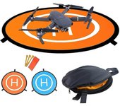 unbrand Drone Landing Pad, 75cm / 29.52in Universal Luminous Foldable Helipad, Impermeable Foldable Landing Pad Drone Accessories 55cm