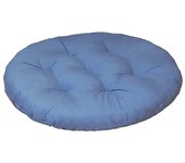 Cojín de asiento redondo de 40 cm (2 piezas) - Cojín ortopédico para silla - Cojín de asiento cómodo (azul, juego de 2)