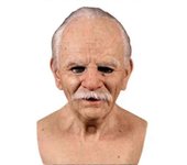 Latex Old Man Halloween Props Cosplay Party Realistic Full Face Masks Tw Viejo B