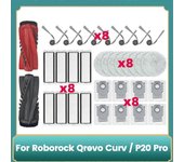Para Qrevo Curv / P20 Pro Robot Aspirador Filtros Hepa Paño de fregona Bolsas de polvo Accesorios Reemplazar Como se muestra