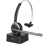 Heker Auriculares Bluetooth Mpow M5 Pro Trucker V5.0 con estación de carga de 200 horas, auriculares para teléfonos celulares sobre la cabeza con m...