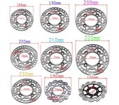 180 mm 190 mm 200 mm 210 mm 220 mm 230 mm Placa de disco de freno de disco delantero trasero para motocicleta KAYO BSE 125cc 140cc 160cc moto de cr...